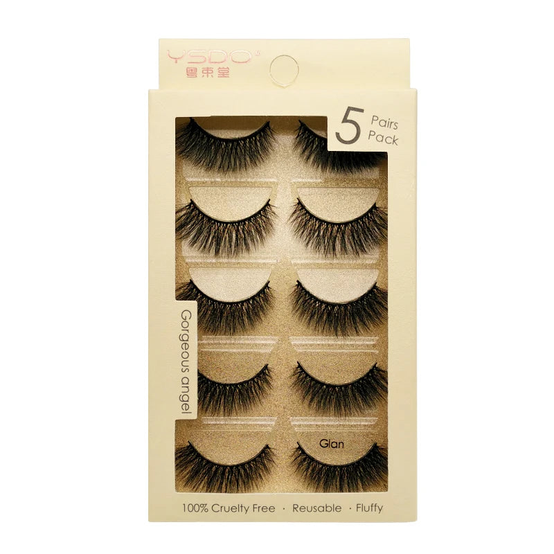 Pestañas Postizas 3D de Visón — Pack 3 o 5 pares