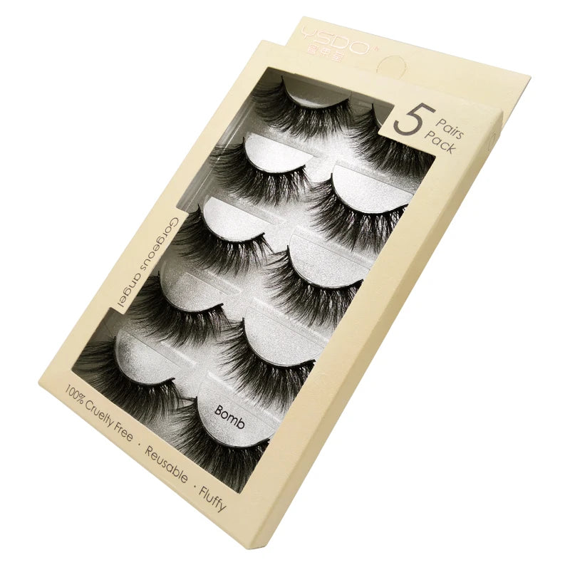 Pestañas Postizas 3D de Visón — Pack 3 o 5 pares
