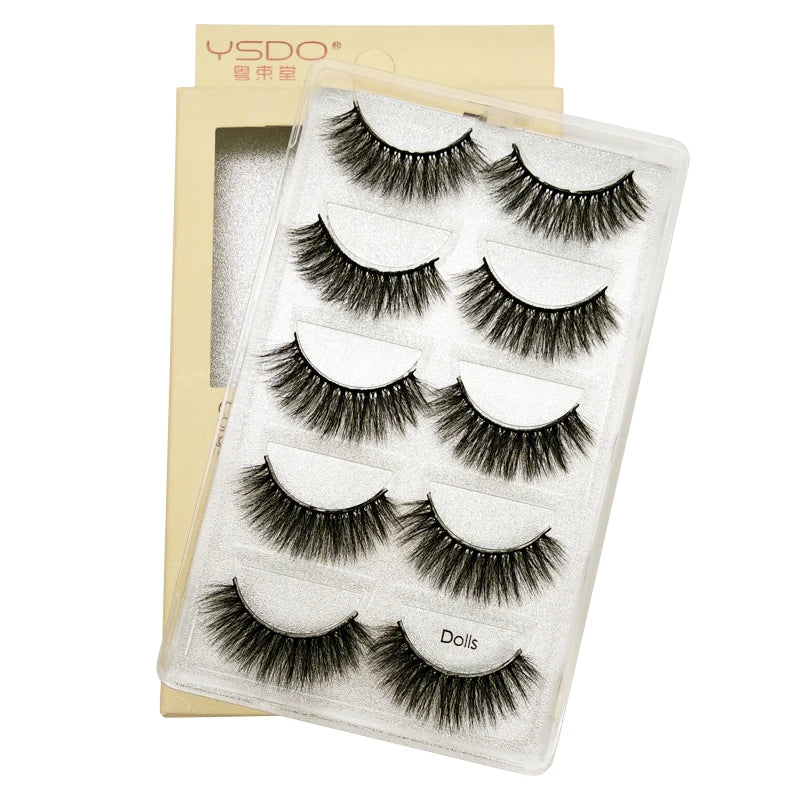 Pestañas Postizas 3D de Visón — Pack 3 o 5 pares
