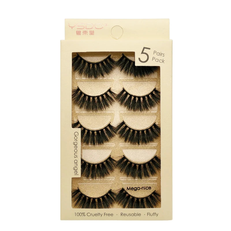 Pestañas Postizas 3D de Visón — Pack 3 o 5 pares