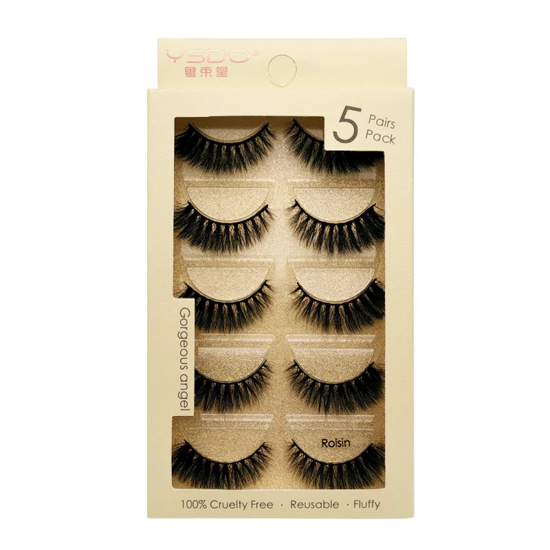 Pestañas Postizas 3D de Visón — Pack 3 o 5 pares
