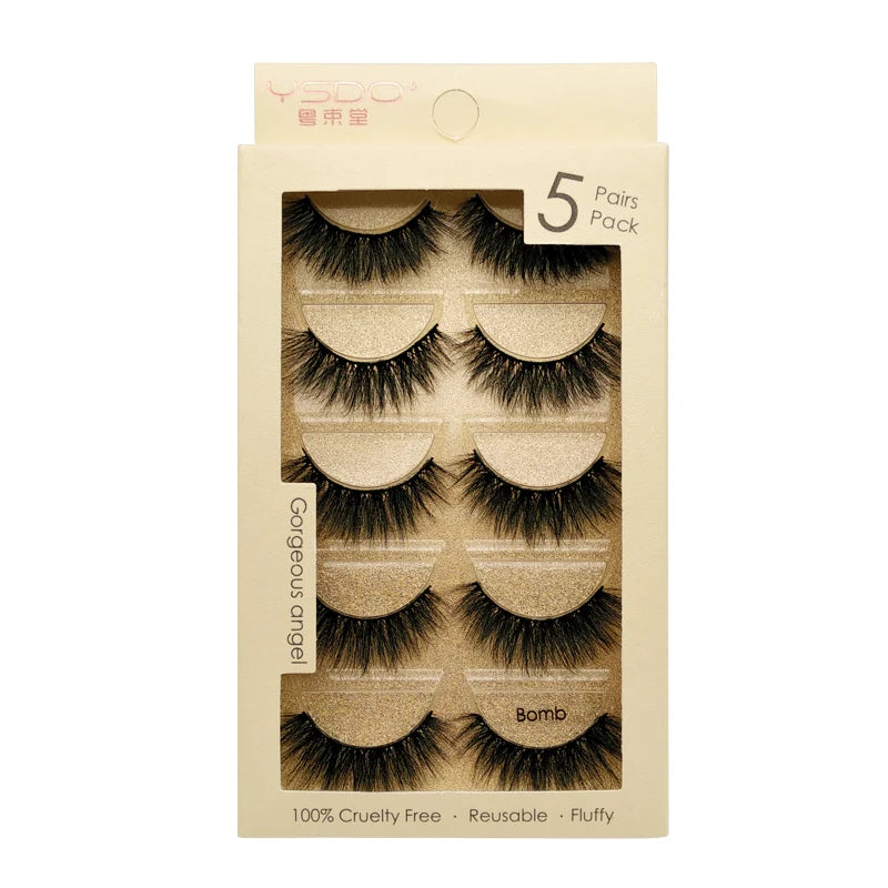 Pestañas Postizas 3D de Visón — Pack 3 o 5 pares
