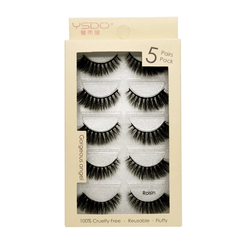 Pestañas Postizas 3D de Visón — Pack 3 o 5 pares
