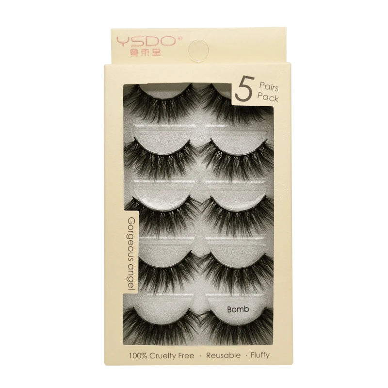 Pestañas Postizas 3D de Visón — Pack 3 o 5 pares
