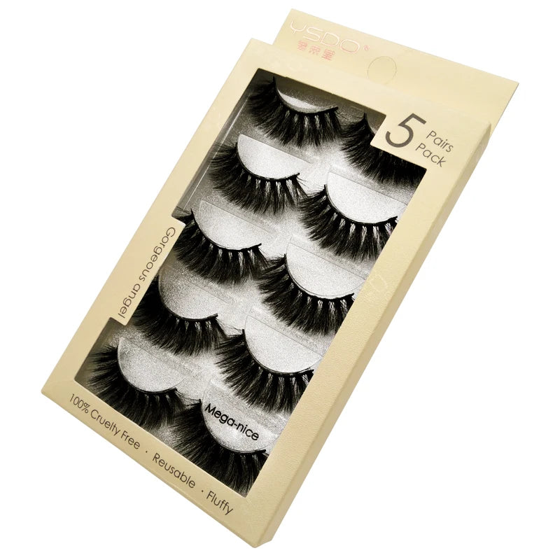 Pestañas Postizas 3D de Visón — Pack 3 o 5 pares