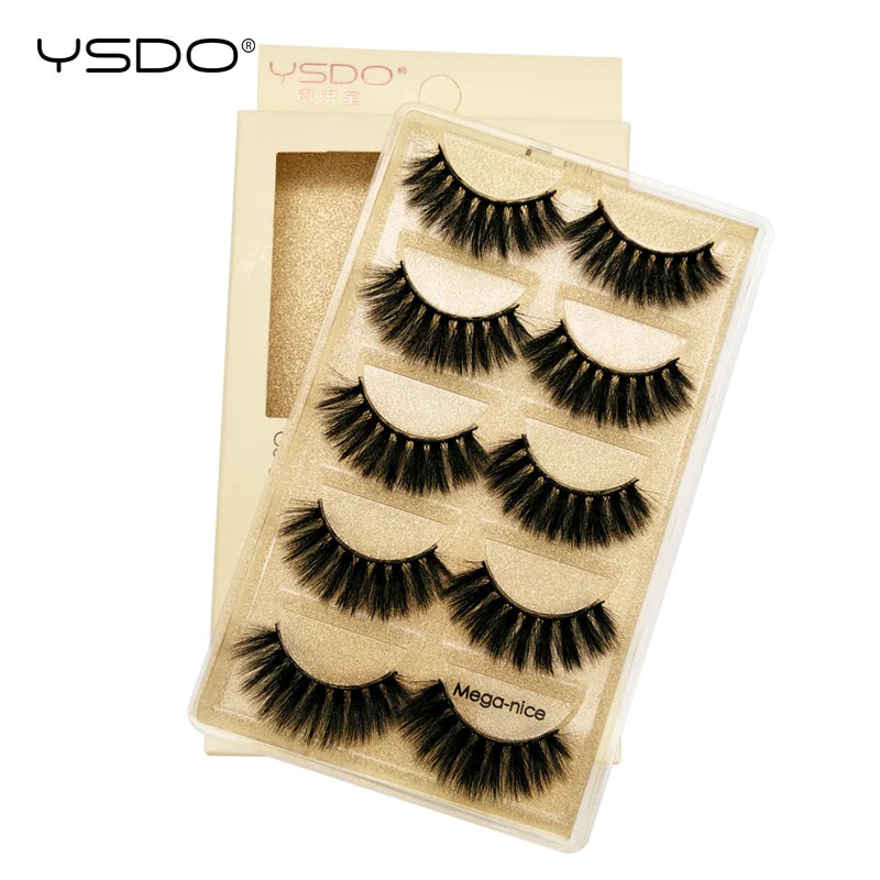 Pestañas Postizas 3D de Visón — Pack 3 o 5 pares