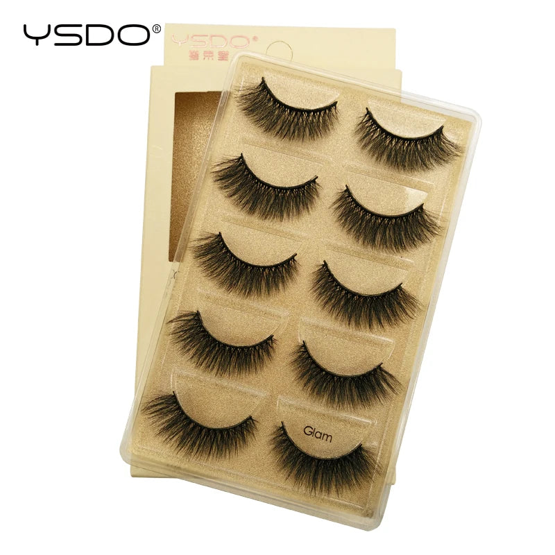 Pestañas Postizas 3D de Visón — Pack 3 o 5 pares