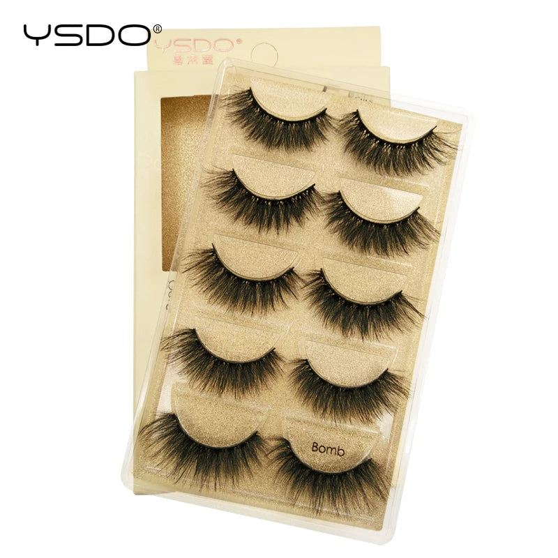 Pestañas Postizas 3D de Visón — Pack 3 o 5 pares