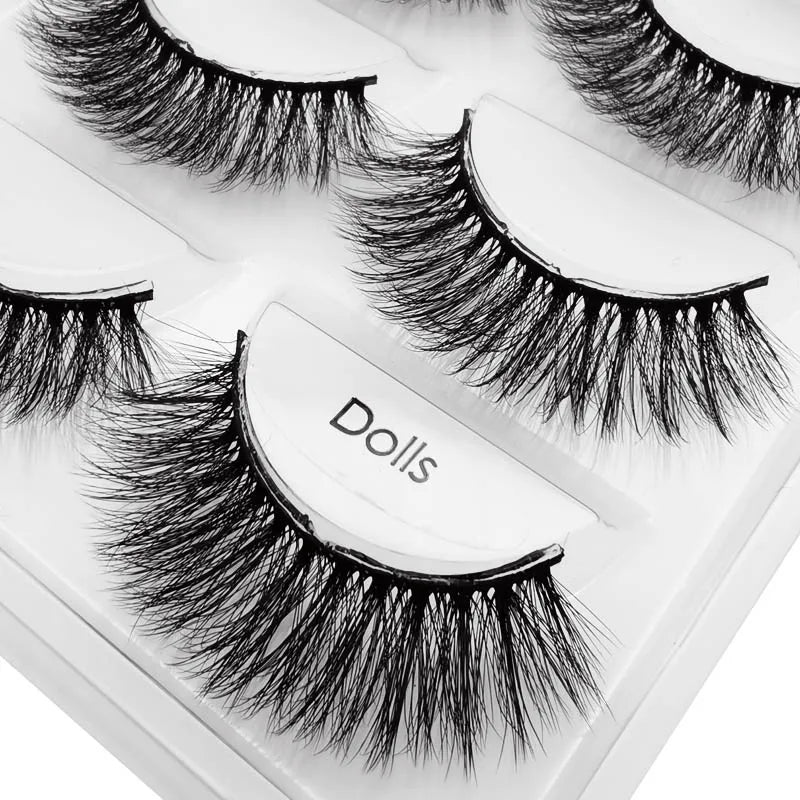 Pestañas Postizas 3D de Visón — Pack 3 o 5 pares