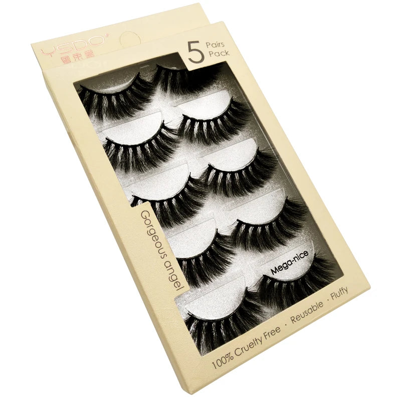 Pestañas Postizas 3D de Visón — Pack 3 o 5 pares