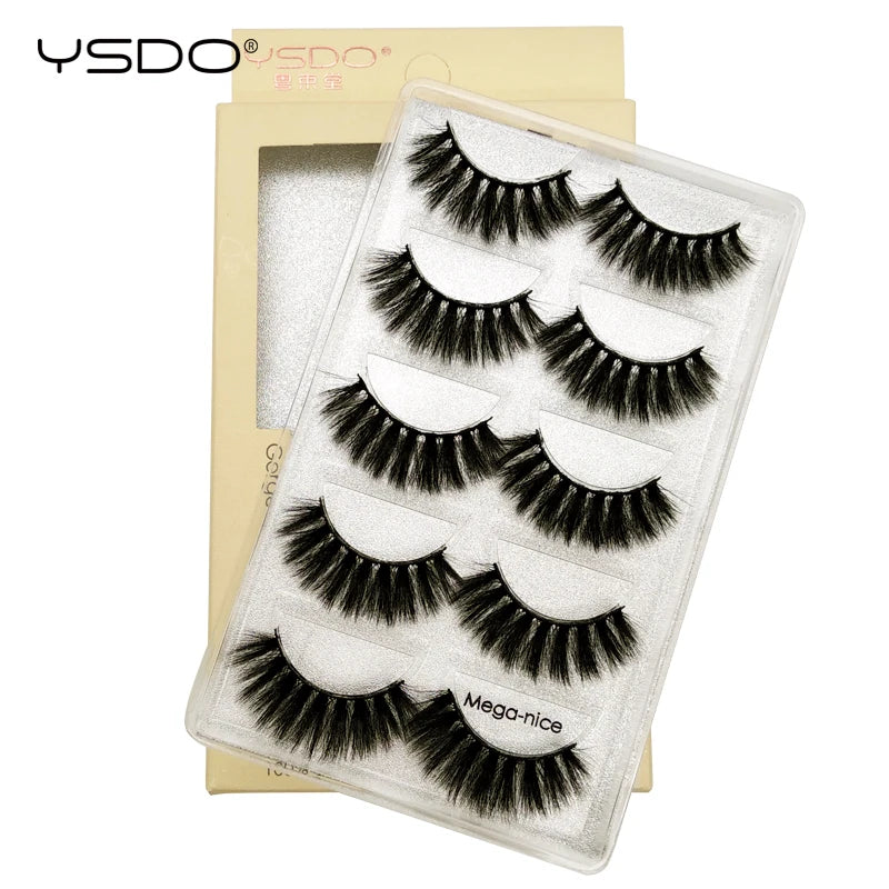 Pestañas Postizas 3D de Visón — Pack 3 o 5 pares
