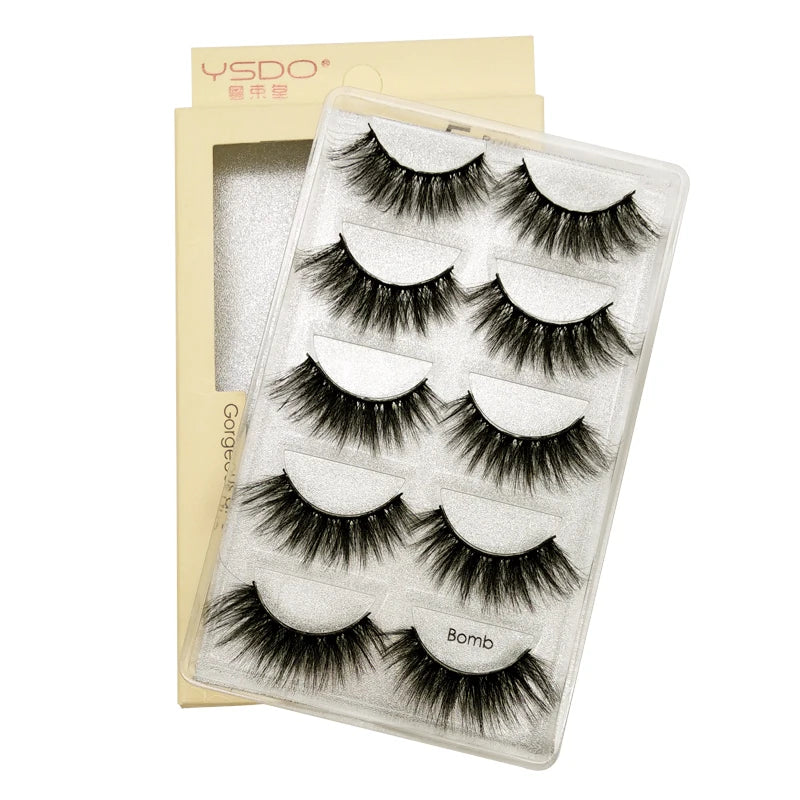 Pestañas Postizas 3D de Visón — Pack 3 o 5 pares