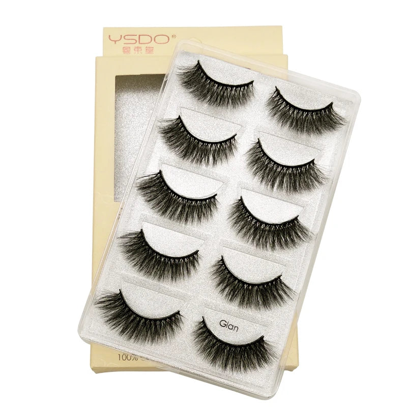 Pestañas Postizas 3D de Visón — Pack 3 o 5 pares