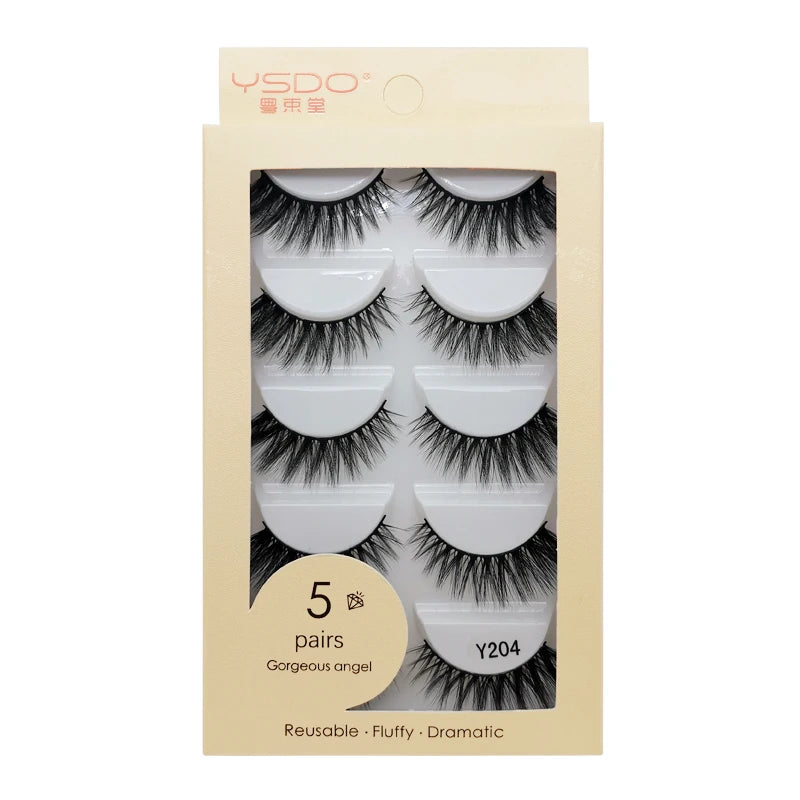 Pestañas Postizas 3D de Visón — Pack 3 o 5 pares