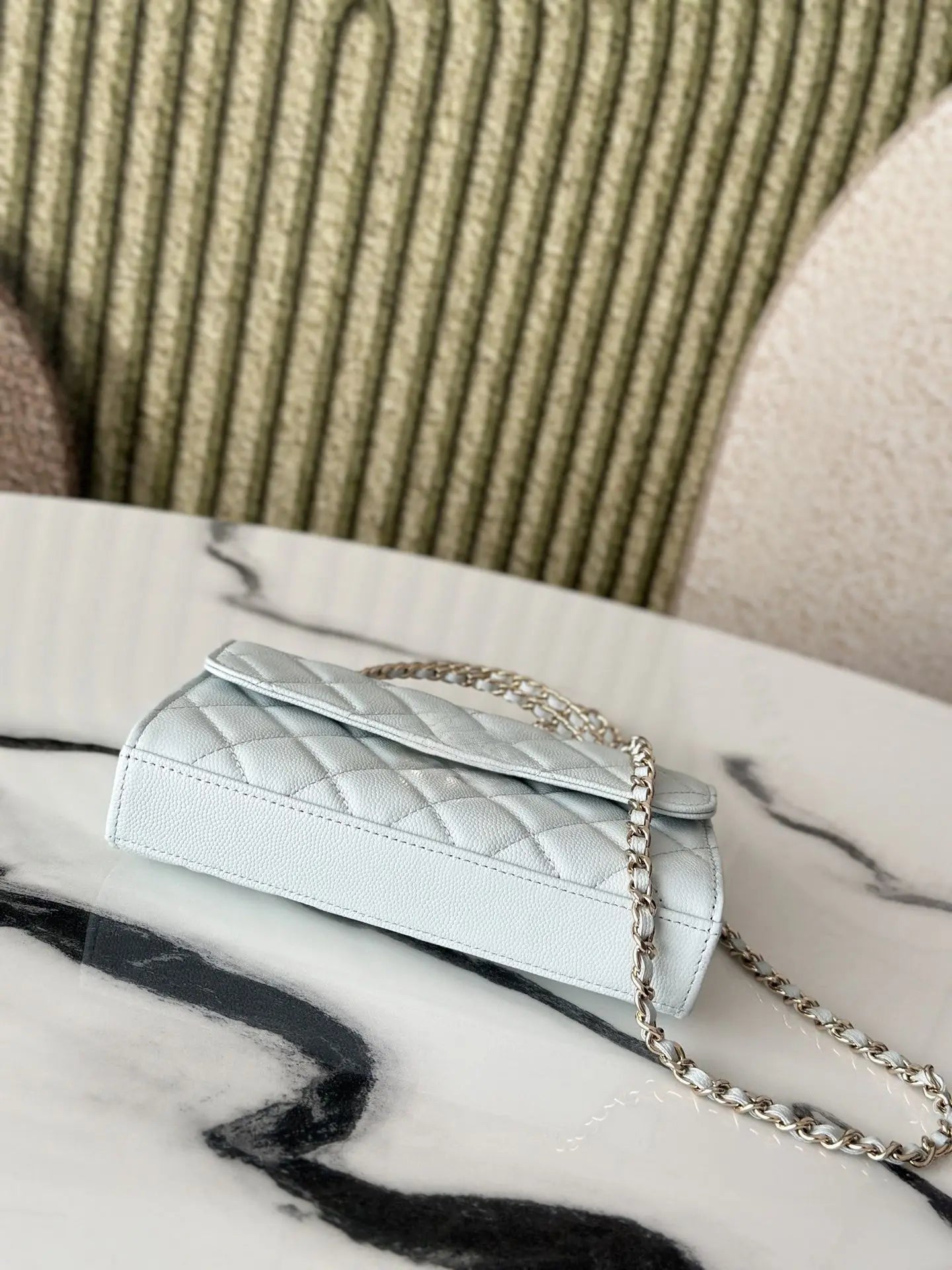 Bolso Crossbody de Cadena Cuadros