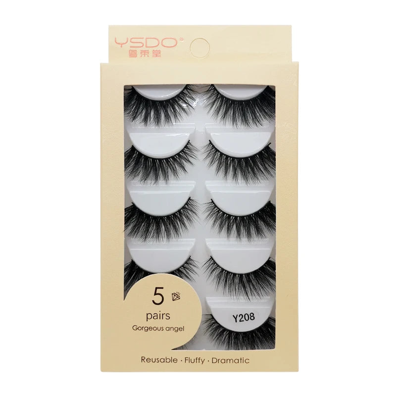 Pestañas Postizas 3D de Visón — Pack 3 o 5 pares