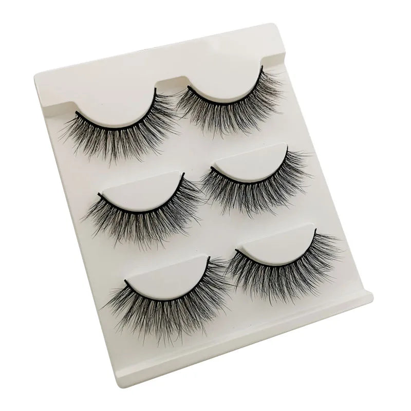 Pestañas Postizas 3D de Visón — Pack 3 o 5 pares