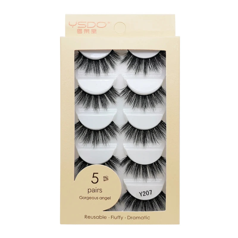Pestañas Postizas 3D de Visón — Pack 3 o 5 pares