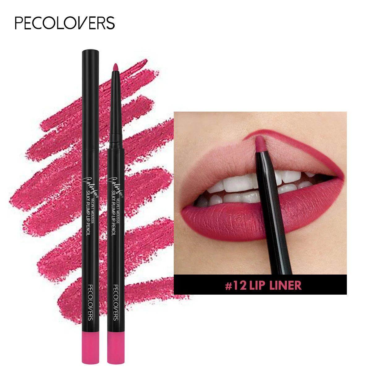 Perfilador de Labios Waterproof 12 Colores