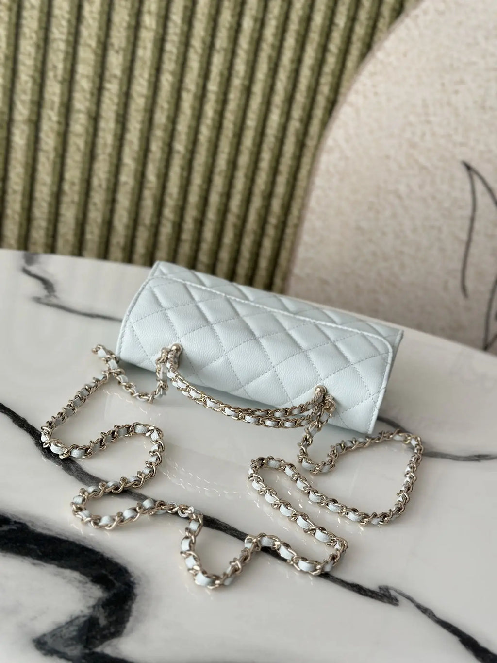 Bolso Crossbody de Cadena Cuadros