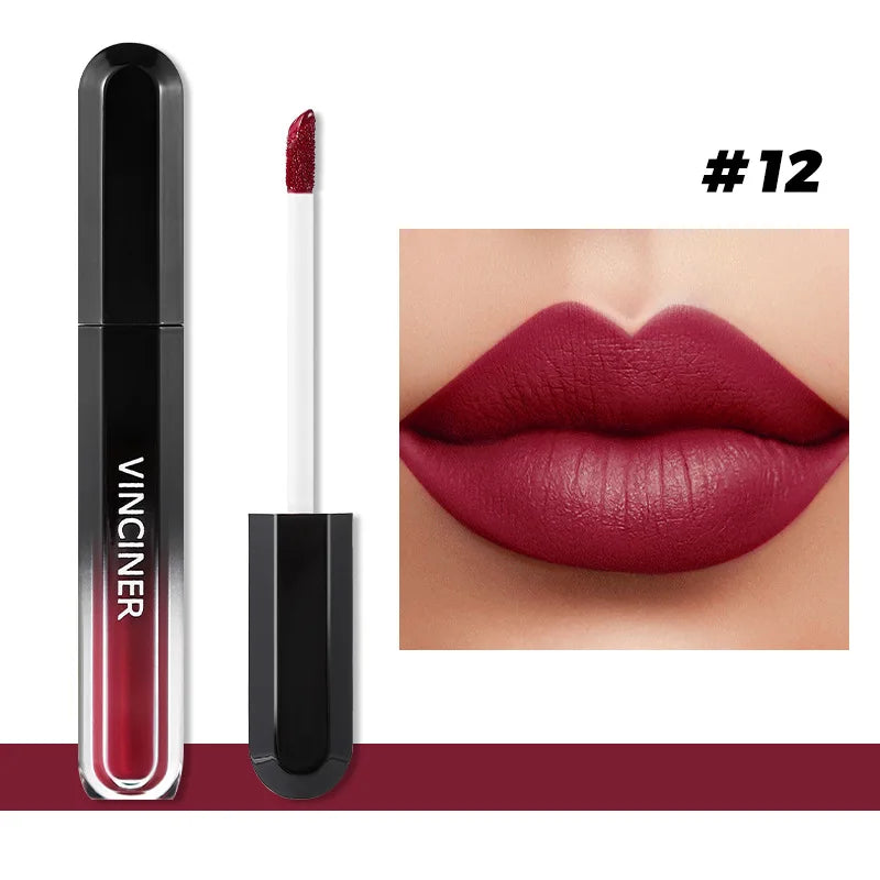 Labial Mate Líquido de Larga Duración 12 Tonos