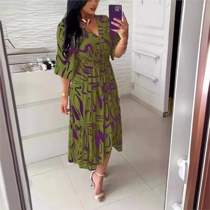 Vestido Midi Bohemio Estampado