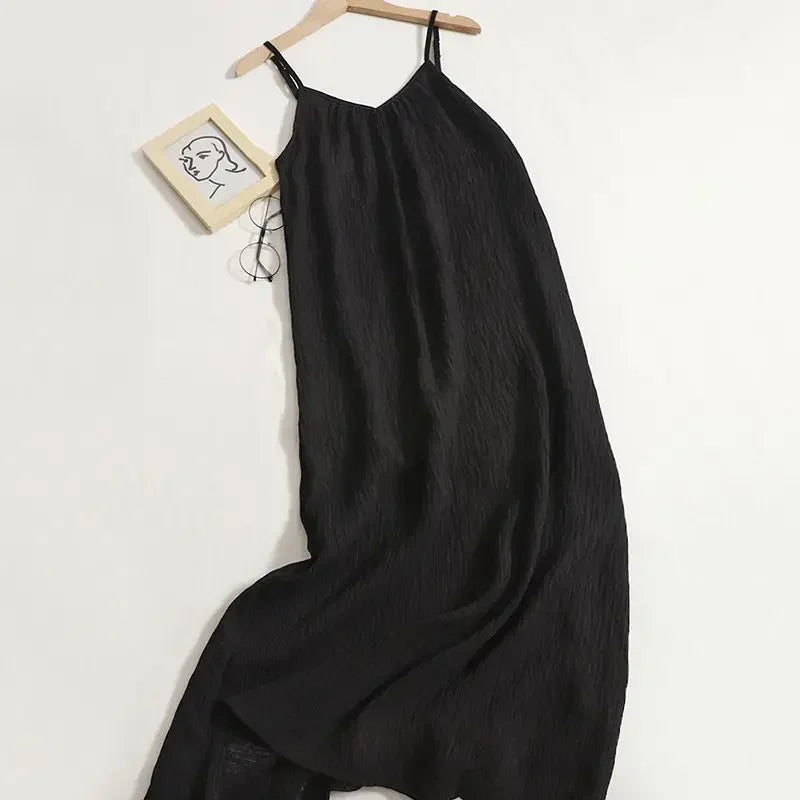 Vestido Midi Sin Mangas Vintage