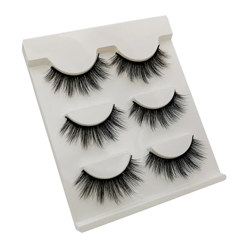 Pestañas Postizas 3D de Visón — Pack 3 o 5 pares