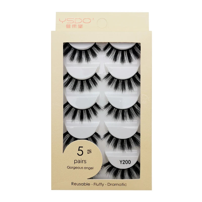 Pestañas Postizas 3D de Visón — Pack 3 o 5 pares