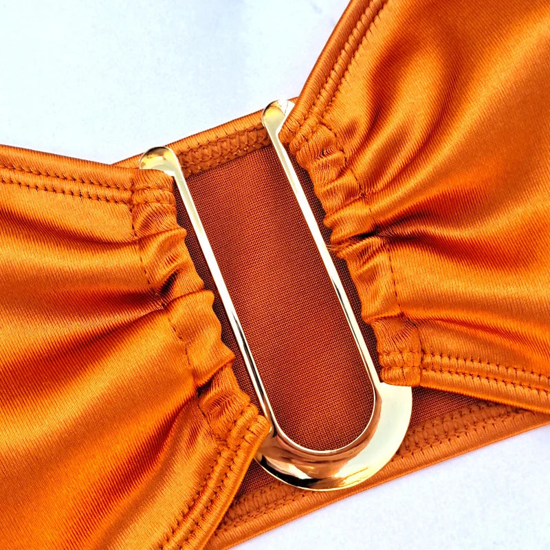 Bikini Bandeau con Tiras Ajustables