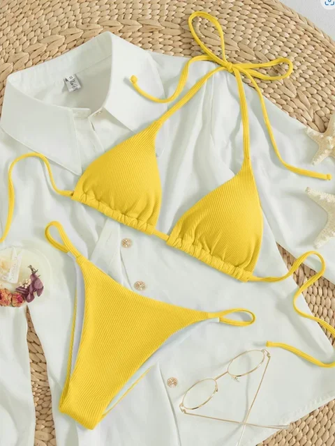 Bikini Triangular Clásico Acolchado