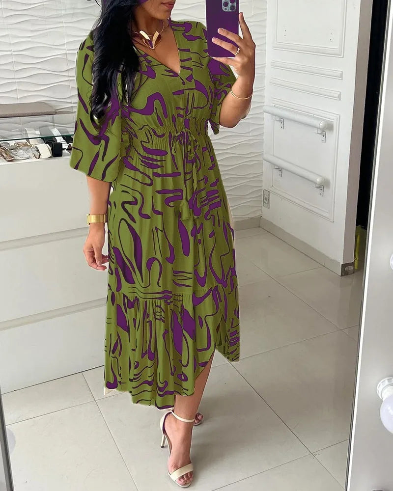 Vestido Midi Bohemio Estampado
