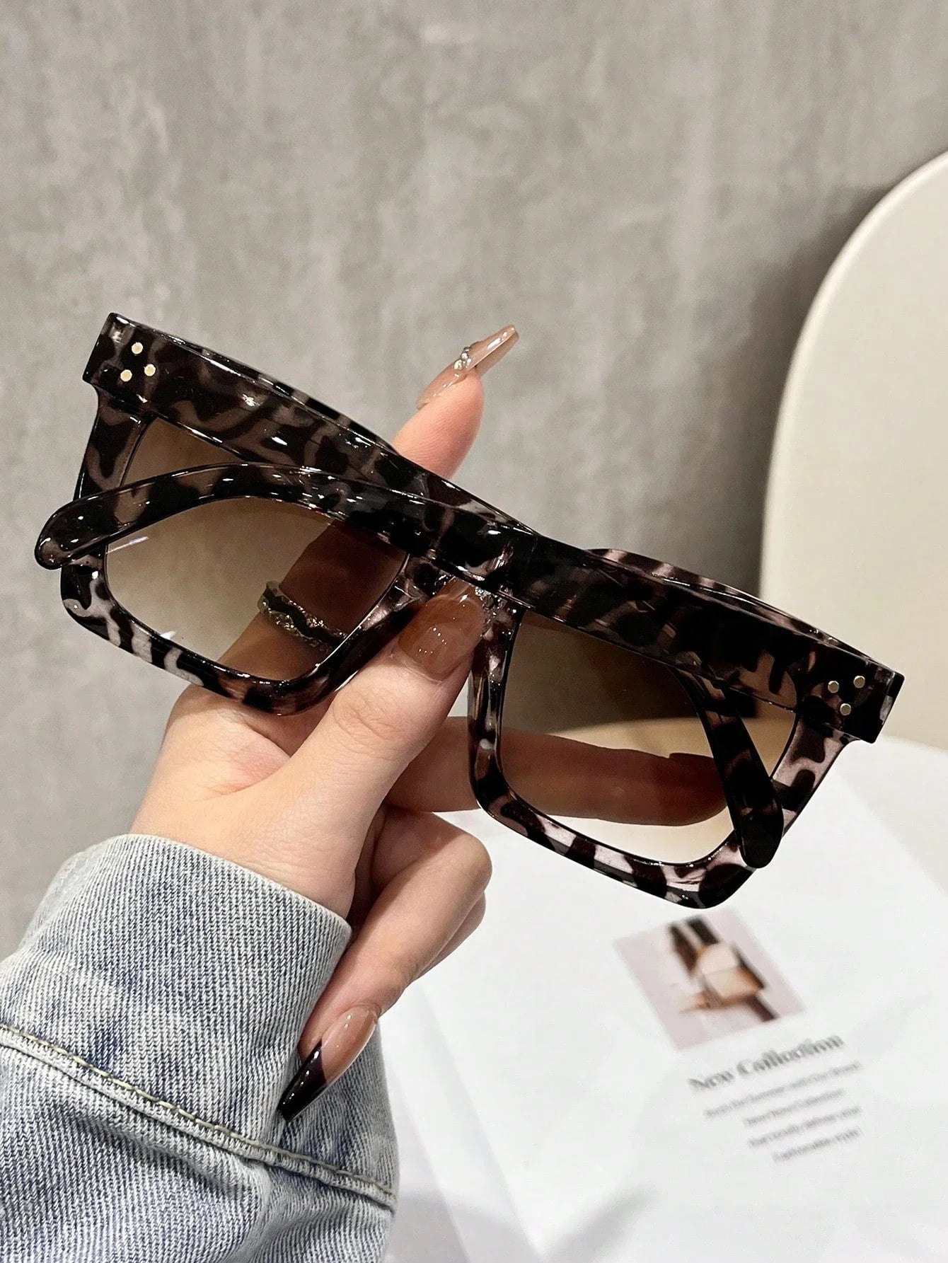 Gafas Retro Marco Grande Cuadradas