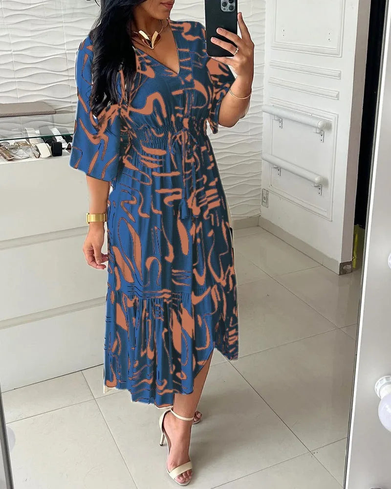 Vestido Midi Bohemio Estampado