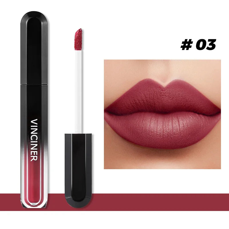 Labial Mate Líquido de Larga Duración 12 Tonos