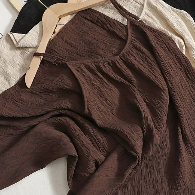 Vestido Midi Sin Mangas Vintage