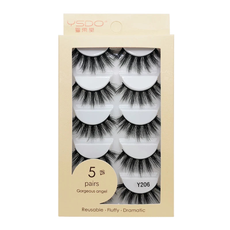 Pestañas Postizas 3D de Visón — Pack 3 o 5 pares