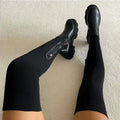 Botas Altas de Punto Elástico