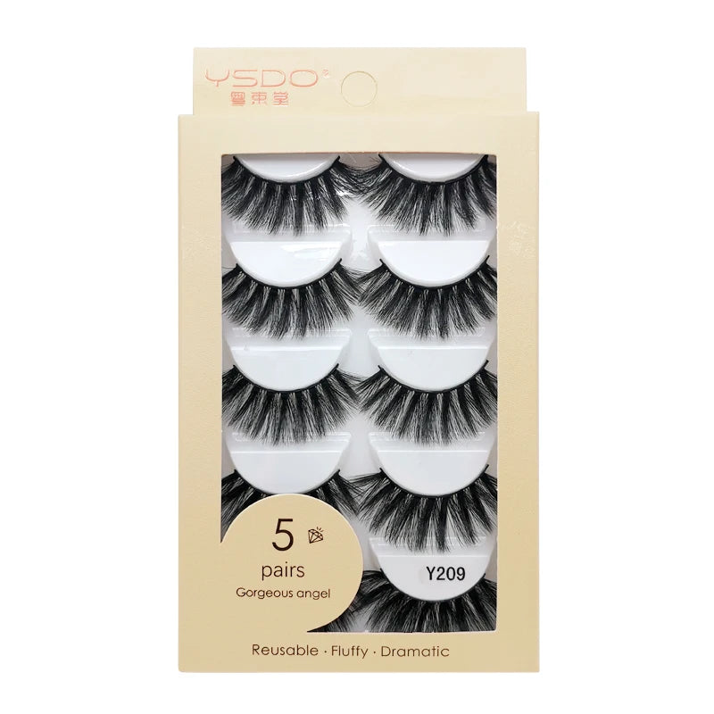 Pestañas Postizas 3D de Visón — Pack 3 o 5 pares