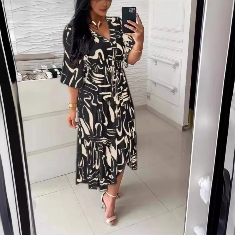 Vestido Midi Bohemio Estampado