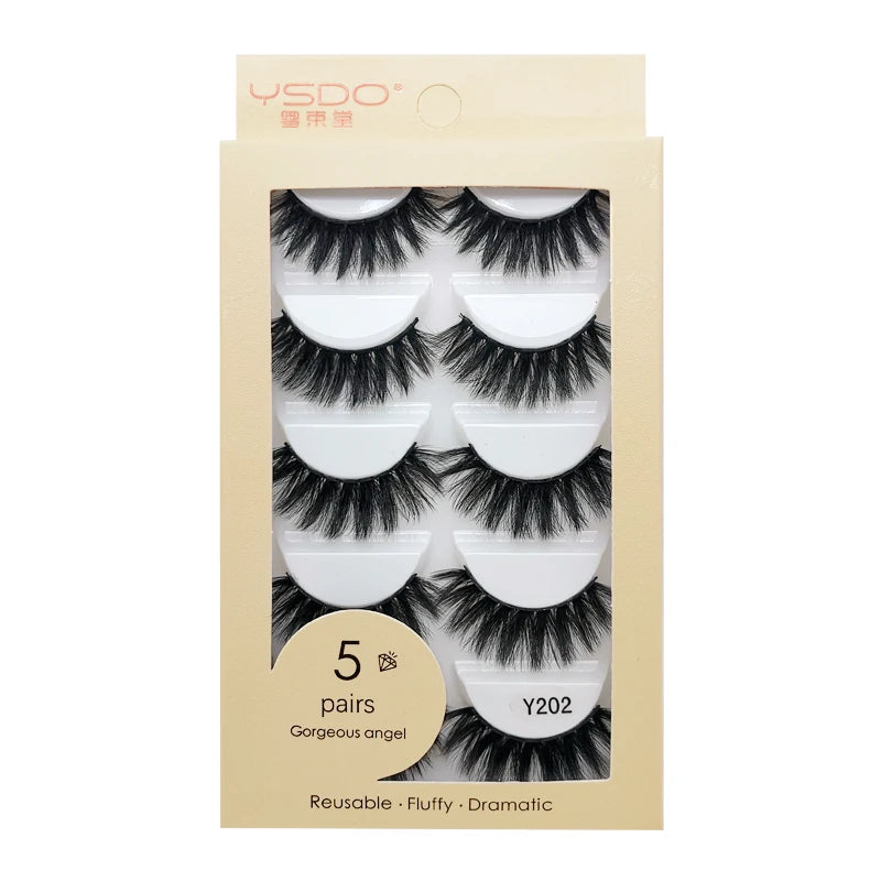 Pestañas Postizas 3D de Visón — Pack 3 o 5 pares