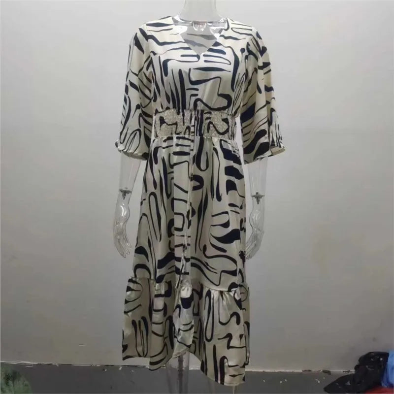 Vestido Midi Bohemio Estampado