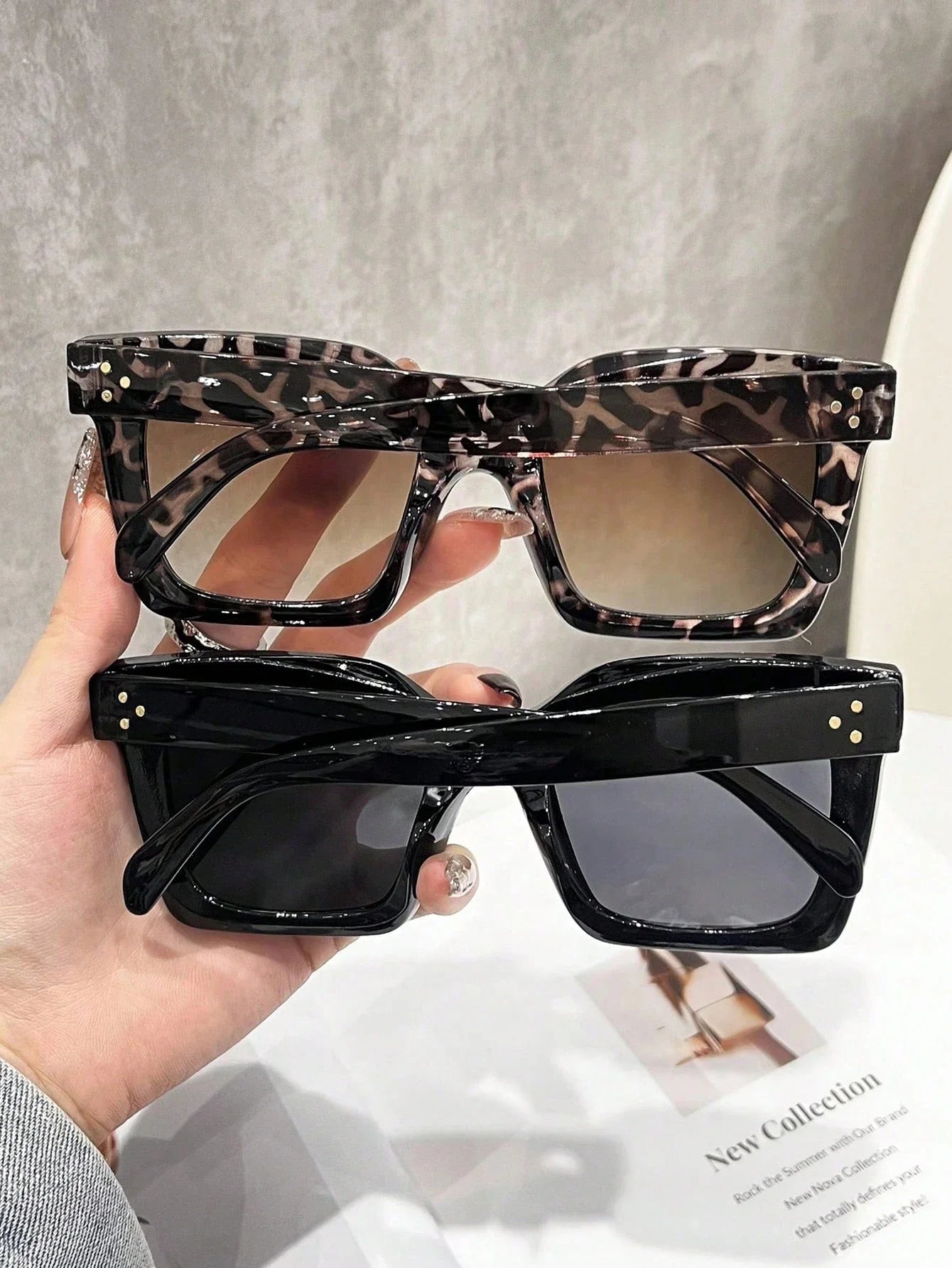 Gafas Retro Marco Grande Cuadradas