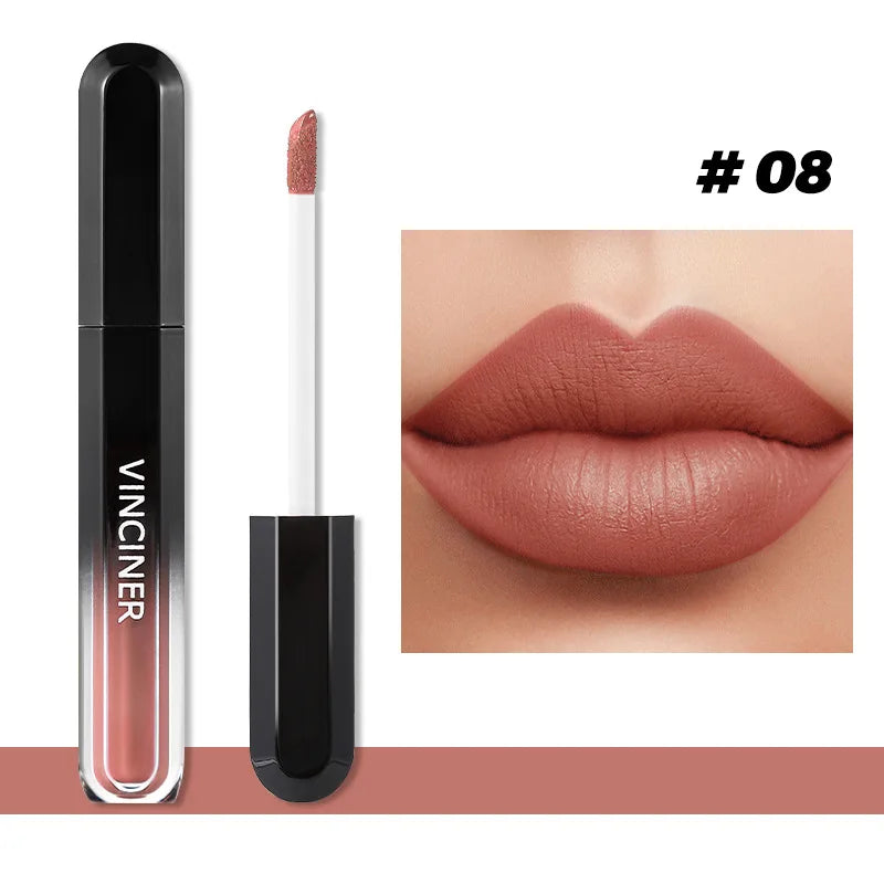 Labial Mate Líquido de Larga Duración 12 Tonos