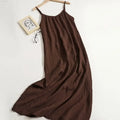 Vestido Midi Sin Mangas Vintage