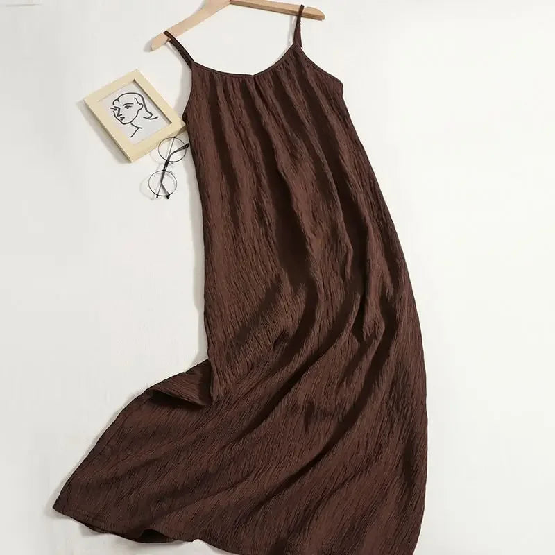 Vestido Midi Sin Mangas Vintage