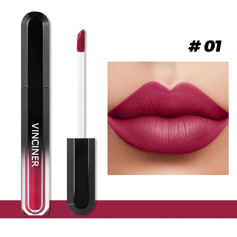 Labial Mate Líquido de Larga Duración 12 Tonos