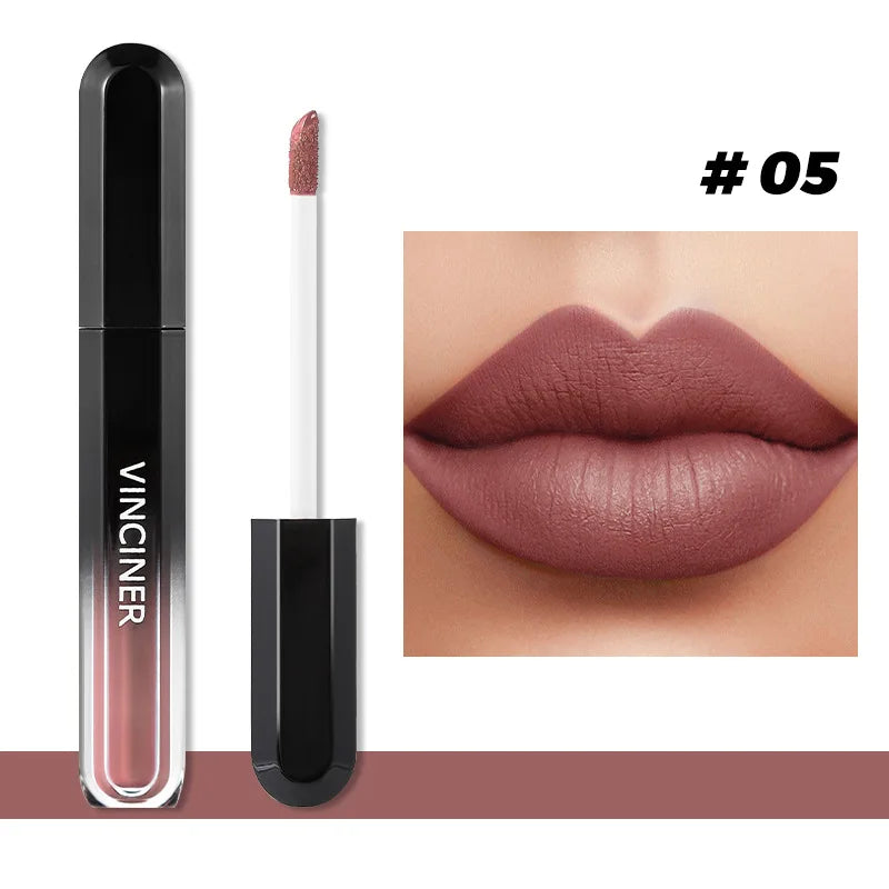 Labial Mate Líquido de Larga Duración 12 Tonos