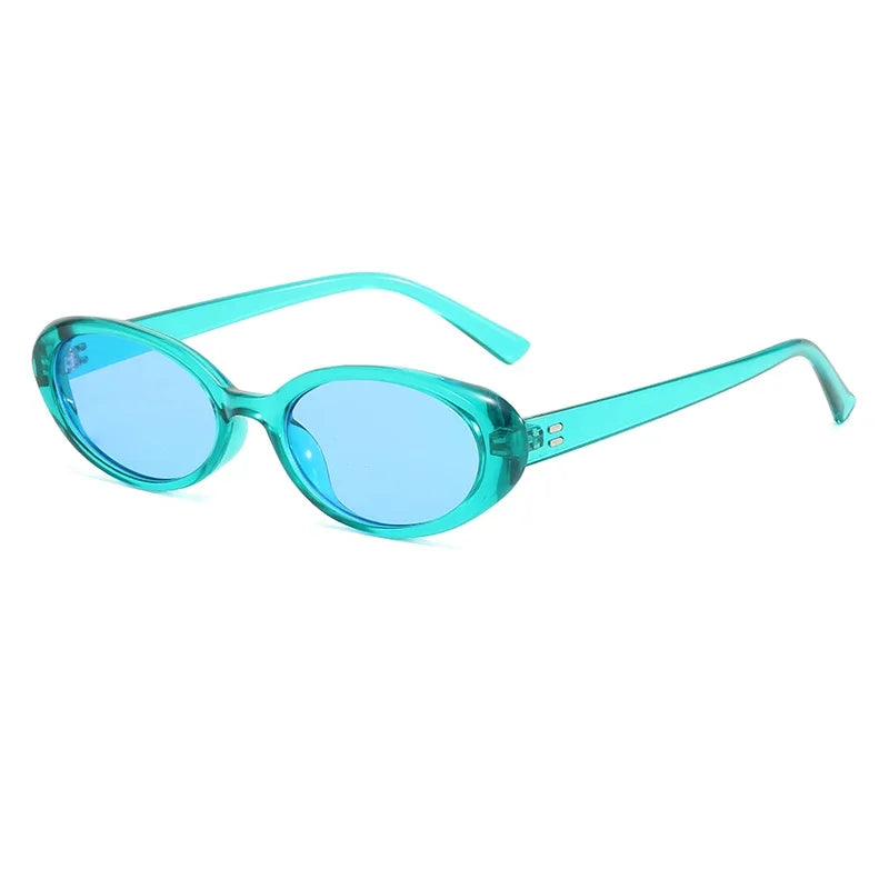 Gafas de Sol Ovaladas con Remaches